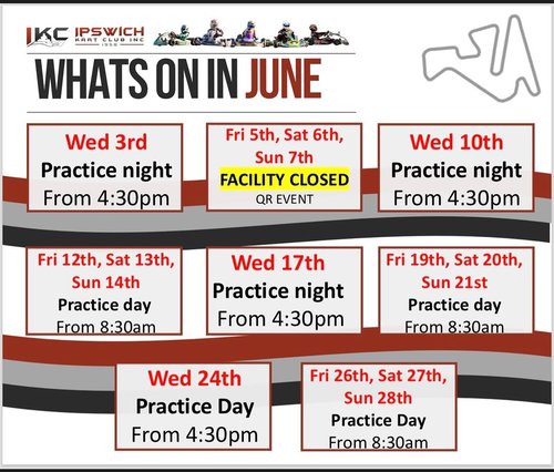 IKC Practice Night — track day in Brisbane, QLD on Wednesday 3 June 2026