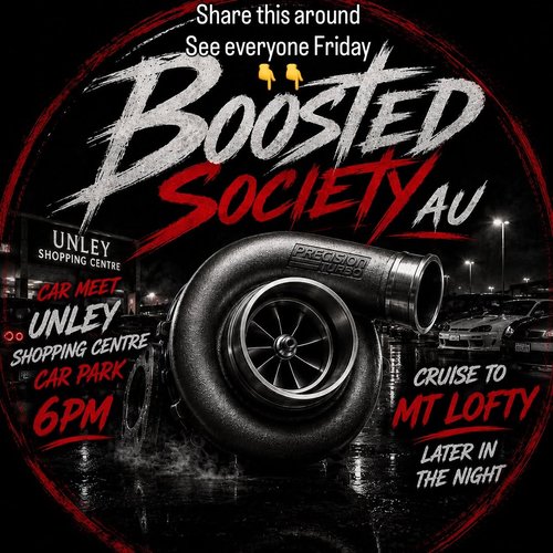 Boosted Society AU Unley Meet & Cruise — JDM car meet in Adelaide, SA on Friday 5 June 2026