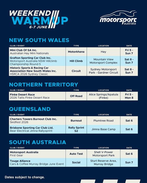 2026 Tatts Finke Desert Race — 4x4 spectator event in Darwin, NT on Friday 5 June 2026