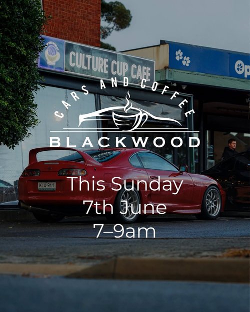 Cars and Coffee Blackwood — car meet in Adelaide, SA on Sunday 7 June 2026