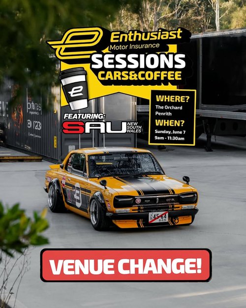 Enthusiast Sessions Cars & Coffee — JDM car meet in Sydney, NSW on Sunday 7 June 2026