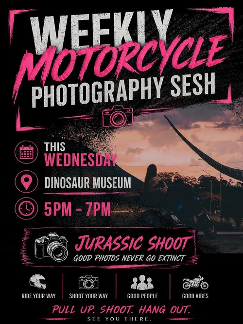 Weekly Motorcycle Photography Sesh — car meet in Canberra, NSW on Wednesday 10 June 2026