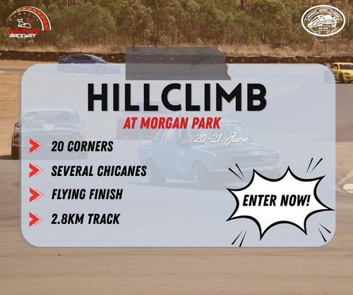Hillclimb at Morgan Park — Muscle track day in Brisbane, QLD on Saturday 20 June 2026