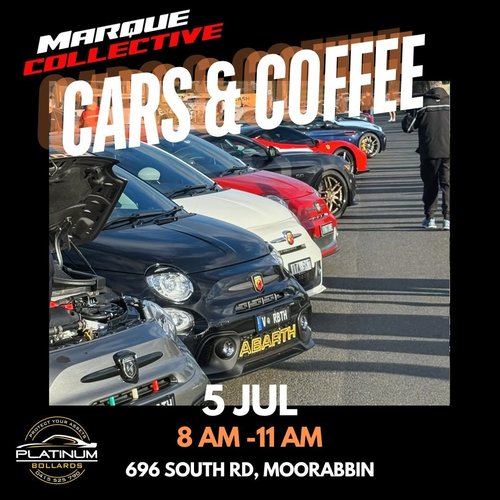 Cars & Coffee — Exotic/Classic car meet in Melbourne, VIC on Sunday 5 July 2026