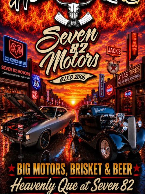 Big Motors, Brisket & Beer — Muscle/Classic car meet in Gold Coast, QLD on Friday 12 June 2026