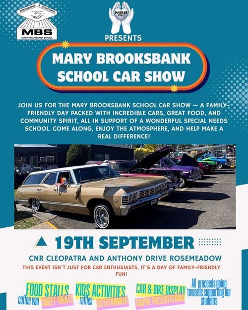 Mary Brooksbank School Car Show — Classic/Muscle car meet in Sydney, NSW on Saturday 19 September 2026