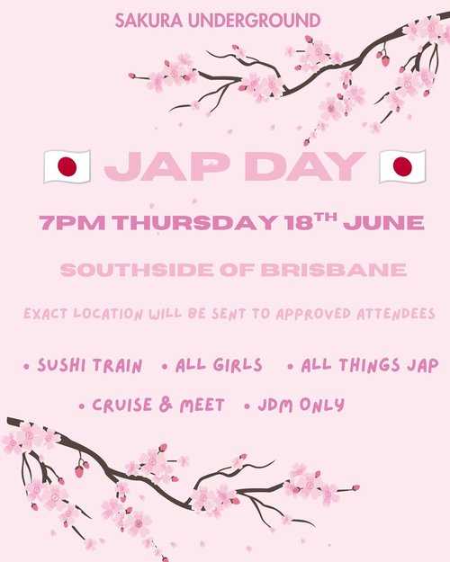Jap Day — JDM car meet in Brisbane, QLD on Thursday 18 June 2026