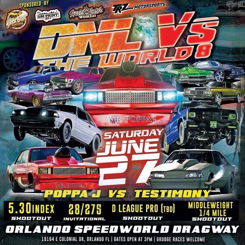 DNL vs THE WORLD 8 — Muscle/Classic track day in International on Saturday 27 June 2026