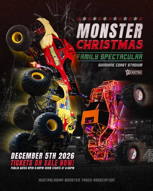 Monster Christmas Family Spectacular — spectator event in Sunshine Coast, QLD on Saturday 5 December 2026