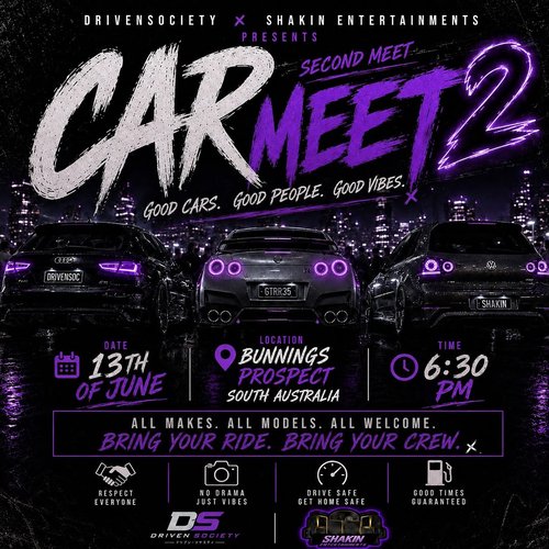 Car Meet 2 — Euro/Exotic car meet in Adelaide, SA on Saturday 13 June 2026