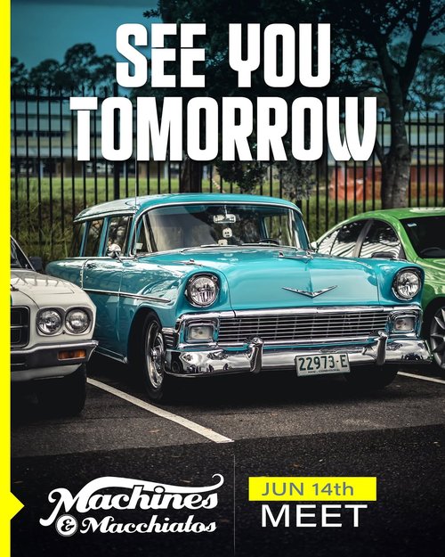 Machines & Macchiatos Meet — Classic/Muscle car meet in Sydney, NSW on Sunday 14 June 2026