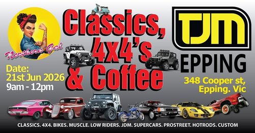 Classics, 4x4's & Coffee — 4x4/Classic car meet in Melbourne, VIC on Sunday 21 June 2026