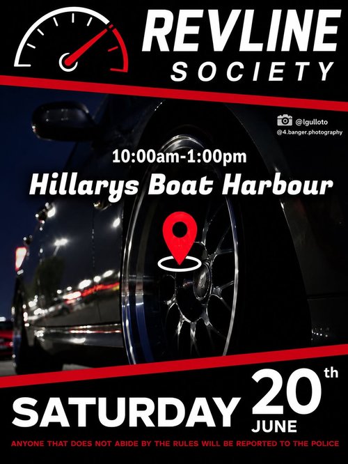Revline Society Static Meet — car meet in Perth, WA on Saturday 20 June 2026