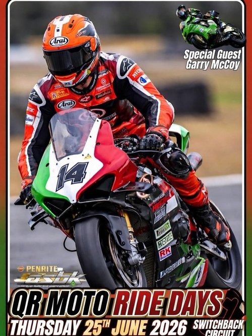 QR Moto Ride Day — track day in Brisbane, QLD on Thursday 25 June 2026