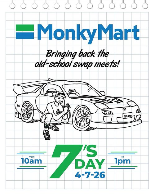 MonkyMart 7's Day — JDM car meet in Melbourne, VIC on Saturday 4 July 2026