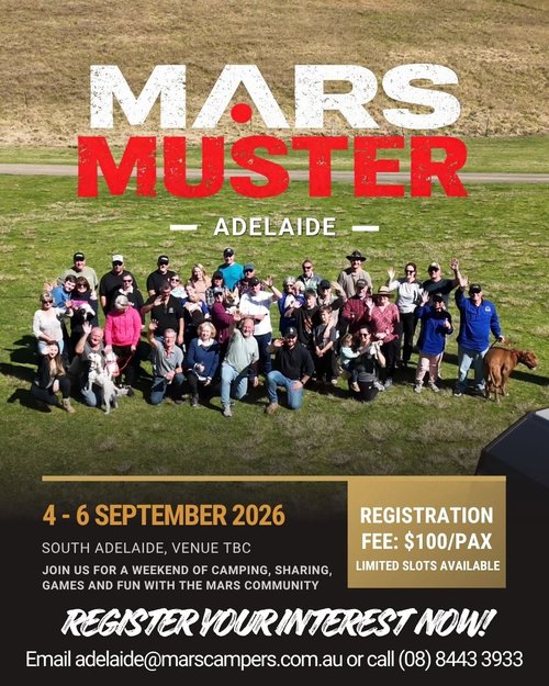 Mars Muster Adelaide — 4x4 car meet in Adelaide, SA on Friday 4 September 2026