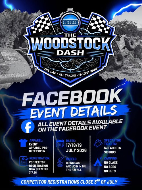 The Woodstock Dash — 4x4 spectator event in Bathurst, NSW on Friday 17 July 2026