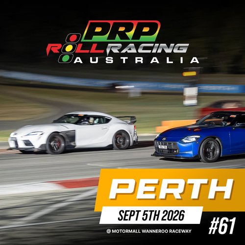 Roll Racing Perth #61 — JDM/Muscle track day in Perth, WA on Saturday 5 September 2026