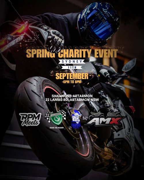 Spring Charity Event — car meet in Sydney, NSW on Friday 11 September 2026