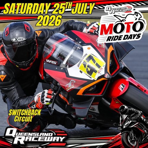 QR Moto Ride Day — track day in Brisbane, QLD on Saturday 25 July 2026