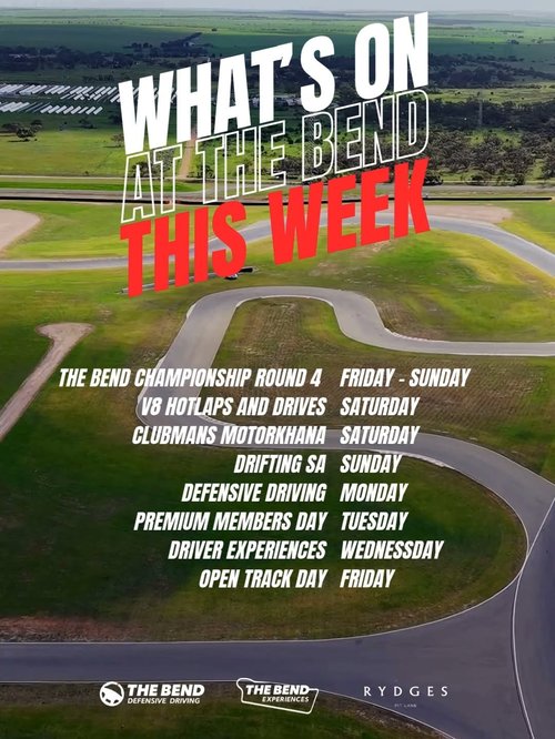 The Bend Championship Series Round 4 — spectator event in Adelaide, SA on Friday 17 July 2026