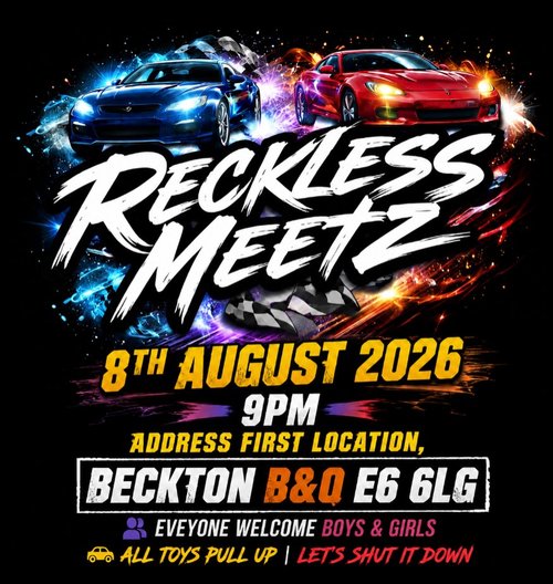 Reckless Meetz — JDM car meet in International on Saturday 8 August 2026