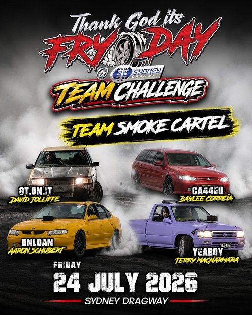 Thank God It's Fryday Team Challenge — Muscle spectator event in Sydney, NSW on Friday 24 July 2026