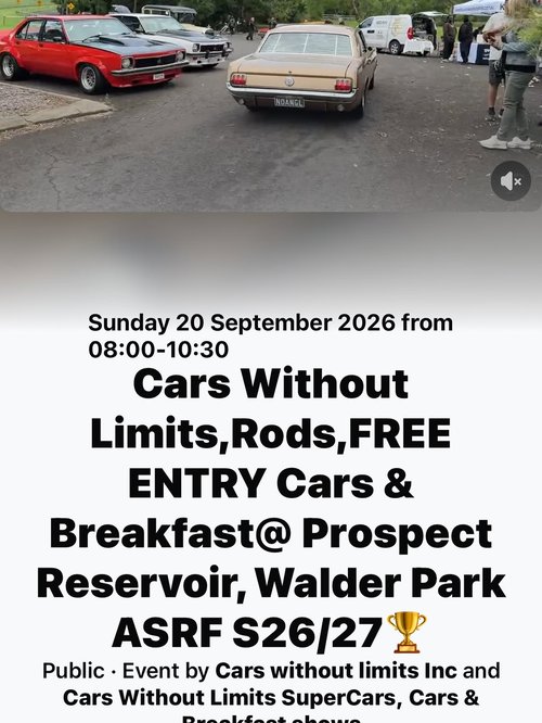 Cars Without Limits Cars & Breakfast — Classic/Muscle car meet in Sydney, NSW on Sunday 20 September 2026