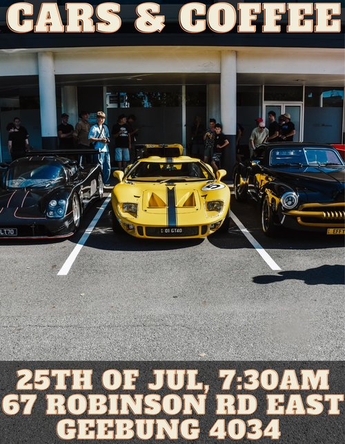 Cars & Coffee — Exotic/Classic car meet in Brisbane, QLD on Saturday 25 July 2026