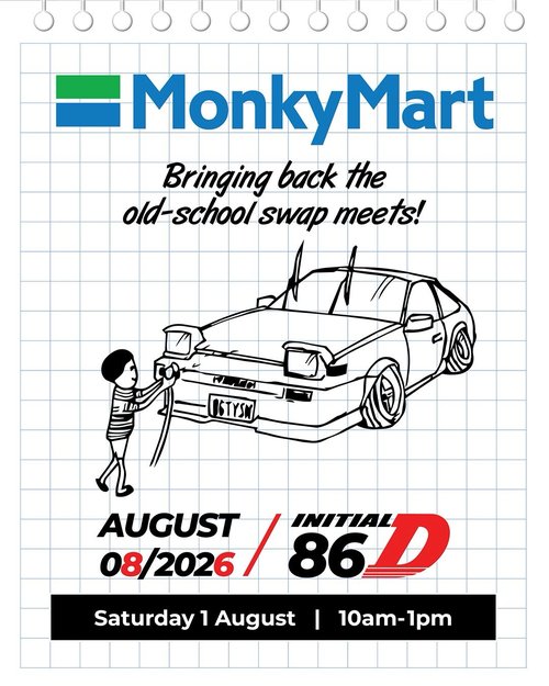 MonkyMart — JDM/Classic car meet in Sydney, NSW on Saturday 1 August 2026