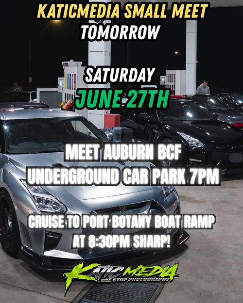 Katicmedia Small Meet — JDM car meet in Sydney, NSW on Saturday 27 June 2026