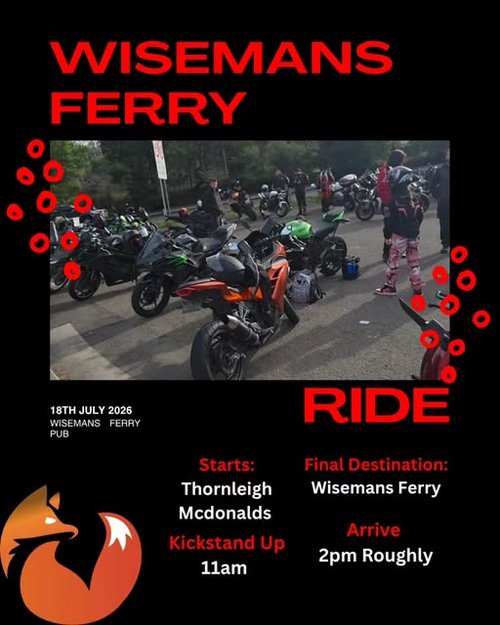 Wisemans Ferry Ride — car meet in Sydney, NSW on Saturday 18 July 2026