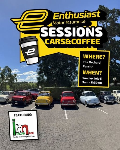 Enthusiast Sessions Cars & Coffee — Euro/Classic car meet in Sydney, NSW on Sunday 5 July 2026