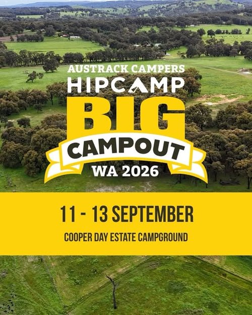 Austrack x Hipcamp BIG Campout WA — 4x4 car meet in Bunbury, WA on Friday 11 September 2026