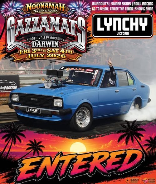 Gazzanats — Muscle spectator event in Darwin, NT on Friday 3 July 2026