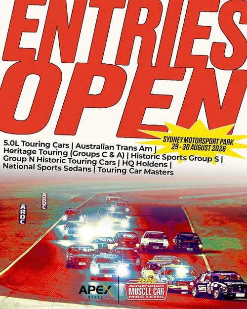 Muscle Car Masters — Muscle/Classic spectator event in Sydney, NSW on Saturday 29 August 2026