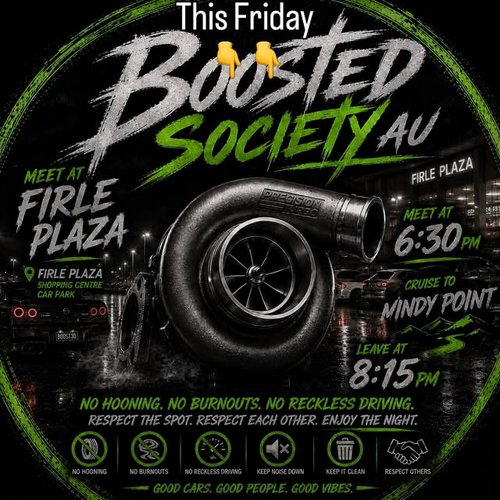 Boosted Society AU Meet & Cruise — car meet in Adelaide, SA on Friday 3 July 2026