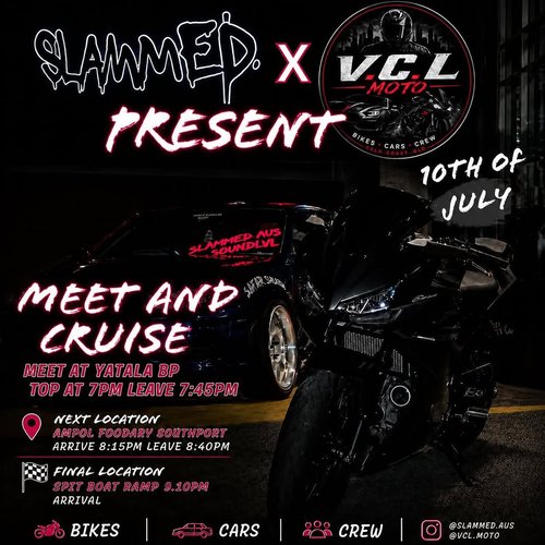 Meet and Cruise — Stance car meet in Gold Coast, QLD on Friday 10 July 2026