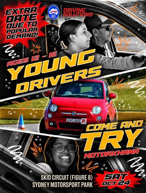 Young Drivers Come and Try Motorkhana — track day in Sydney, NSW on Saturday 24 October 2026