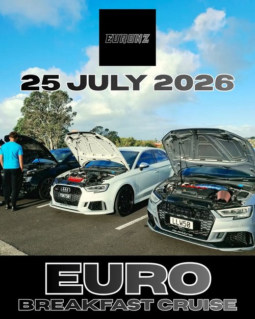 Euro Breakfast Cruise — Euro car meet in International on Saturday 25 July 2026