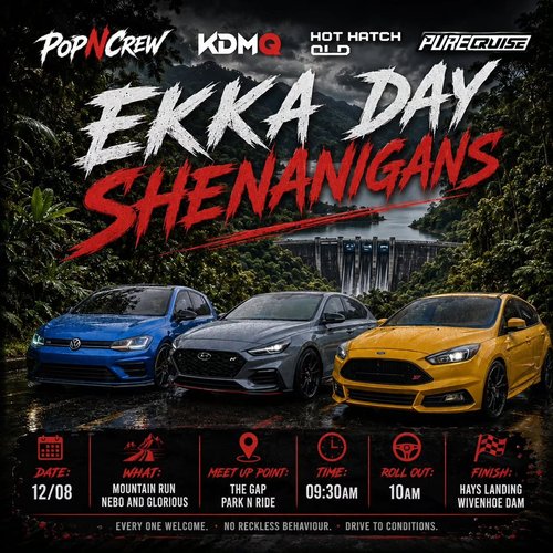 Ekka Day Shenanigans — Euro/JDM car meet in Brisbane, QLD on Wednesday 12 August 2026