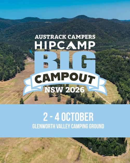 Austrack x Hipcamp BIG Campout — 4x4 car meet in Central Coast, NSW on Friday 2 October 2026