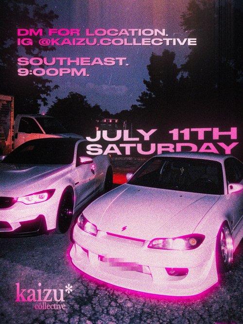 Kaizu Collective Night Meet — JDM/Stance car meet in Melbourne, VIC on Saturday 11 July 2026