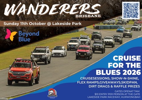 Cruise for the Blues 2026 — 4x4 car meet in Brisbane, QLD on Sunday 11 October 2026