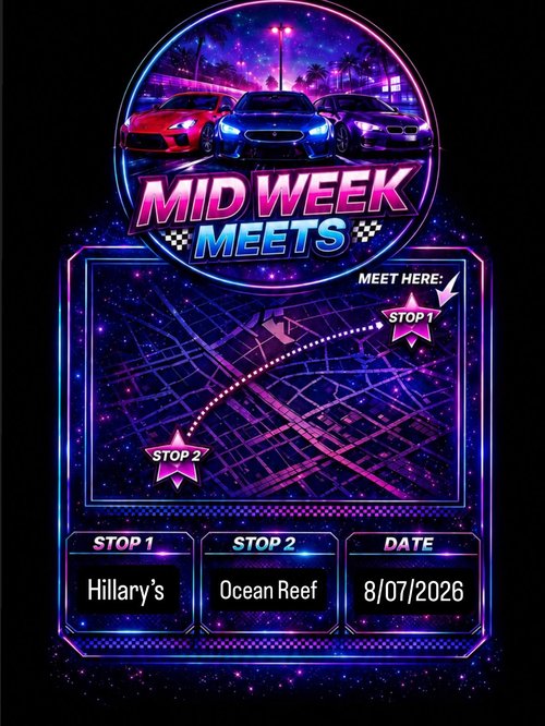 Mid Week Meets — car meet in Perth, WA on Wednesday 8 July 2026