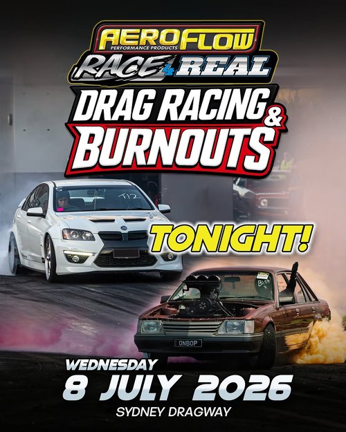 Aeroflow Race 4 Real — Muscle track day in Sydney, NSW on Wednesday 8 July 2026