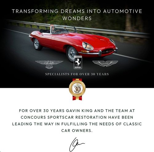 Visit to Concours Sportscar Restoration — Classic/Exotic car meet in Central Coast, NSW on Saturday 22 August 2026