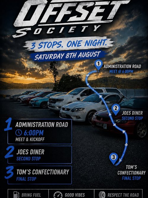 Offset Society 1 Year Anniversary — Stance car meet in Brisbane, QLD on Saturday 8 August 2026