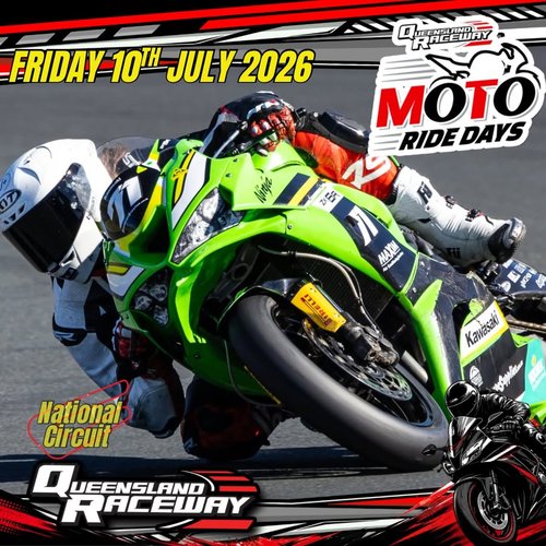 QR Moto Ride Day – National Circuit — track day in Brisbane, QLD on Friday 10 July 2026