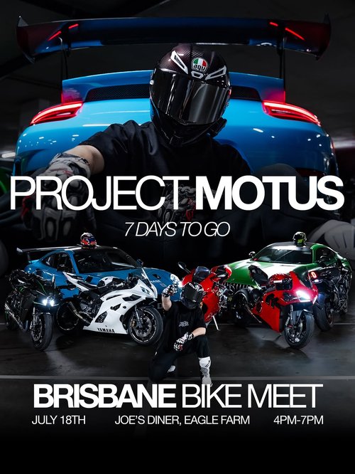 Project MOTUS Vol. 2: Brisbane Bike Meet — Exotic car meet in Brisbane, QLD on Saturday 18 July 2026